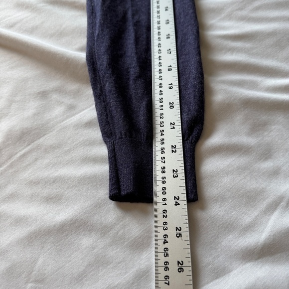 Britches Mens Merino Wool Blend Long Sleeve Textured Front Sweater Purple Large - Picture 10 of 13